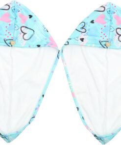 Healvian 2pièces Serviettes De pour Cheveux Lot de Bonnets Absorbants Microfibre pour Types De Cheveux Pratique pour Salle De Bain Soin Capillaire