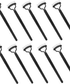VICASKY 10 Pièces Peigne à Cils Noir Outil Brosse à Sourcils et Cils Fin Séparateur Arc pour Maquillage Précis Accessoire pour Définition et Coiffage Quotidien