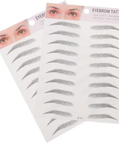 OUNONA 2 Pièces Sourcils Artificiels Autocollants Outil De Transfert Pour Sourcils Naturels Pour Hommes Et Femmes Type Noir