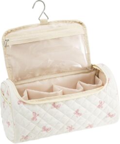 Trousse De pour Outils Coiffants Pochette Portable Mignonne Grande Capacité | Trousse pour Séchoir et Brosse pour Lisseur Fer à Lisser Fer à Boucler Toilette Bijoux Salle de Bain Gym Hommes Femmes