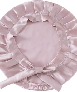 TXQHD Bonnets en Soie Femmes, Bonnet Nuit, Bandes de Cheveux, Soins capillaires avec Attaches élastiques, Reste sur la tête, Doux pour Dormir