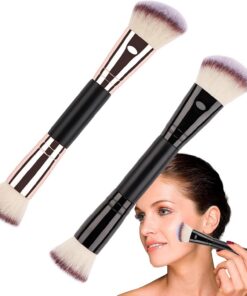 Pinceau doux pour fard à paupières | 17,5 x 4 cm pinceaux pour le visage avec poils mélangeurs lisses, pinceaux à poudre avec poignée confortable, application de correcteur, kit d'application de