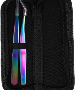 Angoily 1ensemble Pince à Épiler Cils Acier Inoxydable Kit Précis pour Extension de Cils Outils Durables pour Maquillage et Pose Extensions