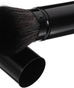 VALICLUD Pinceau à Poudre Rétractable Grand Format, Pinceau à Blush Portable en Fibres Synthétiques Douces, Outil de Maquillage Compact pour Voyage et Retouches, Accessoire Cosmétique