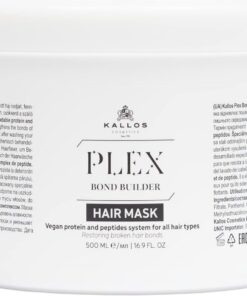 Kallos Plex Bond Builder Masque capillaire avec complexe protéine végétale et peptide 500 ml