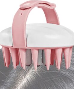 Brosse à shampooing – Peigne de massage du cuir chevelu, outil de lavage des cheveux en silicone doux, nettoyage en profondeur, poignée ergonomique, brosse multi-usage, accessoire de soins capillaires