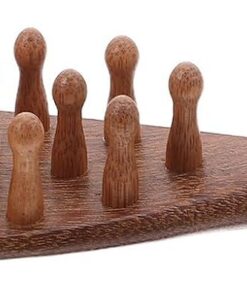 VICASKY Peigne de Massage du Cuir Chevelu Détente et Soin Capillaire Masseur Manuel Artisanal en Bois de Santal Massif, Forme Baleine Ovale Adapté pour Hommes et Femmes