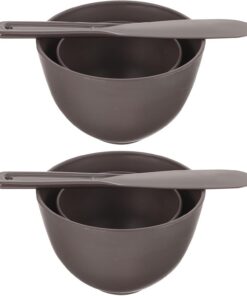 Healvian Spatule pour Bol à Masque avec Kit de Mélange Silicone Applicateur de Masque pour Usage Domestique ou Institut de Beauté Bol Mélangeur pour Visage Fait Maison