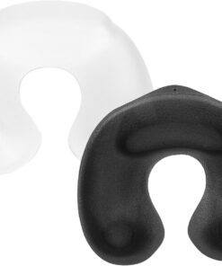 STOBAZA Plateau De Permanente Nuque Blanc Conçu Pour Salon De Coiffure Et Soins Capillaires, Support Ergonomique Autour Du Cou Pour Lavage, Coloration Et Permanente