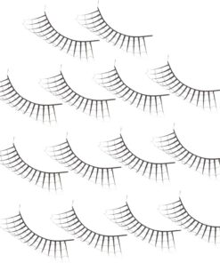 VICASKY 7 Paires Faux Cils Auto-adhésifs Gothiques Cils pour Déguisement Halloween Cosplay et Accessoires de Scène de Déguisement