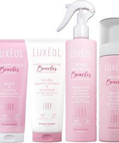 LUXÉOL - Routine Boucles Volume & Légèreté - Nettoie, Hydrate & Définit
