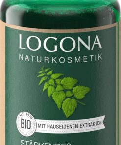 LOGONA Naturkosmetik Tonique fortifiant pour cuir chevelu à l'ortie et au bouleau bio - Tonique nourrissant pour cheveux et cuir chevelu - Eau capillaire au bouleau avec probiotiques naturels