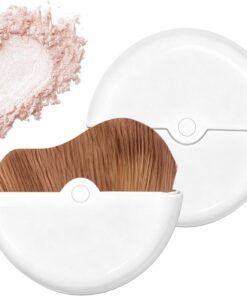 Pinceau de Compact pour Rotation à 180 Degrés | Pinceau de pour le Blush du Visage pour la Beauté des Joues au en Anniversaire en Vacances pour Femme
