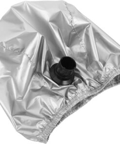 Bonnet de Soin Capillaire Profond Argenté, Capuche | Salon et Coloration, Plastique et Tissu, Conception Ergonomique, Chaleur Rapide et Uniforme