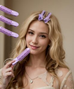 Lot de 3 pinces à cheveux volumineuses pour lifting des racines et coiffage, outil de coiffure sans chaleur pour soins capillaires à la maison ou en salon