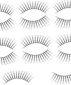 VALICLUD 7paires Faux Cils pour Soirées Halloween Extensions de Cils Créatifs et Artistiques pour Femmes pour Déguisements et Maquillage