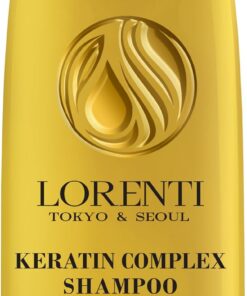 LORENTI TOKYO & SEOUL Shampoing capillaire à la kératine 630 ml | Shampooing réparateur intensif hydrate | Anti-frisottis pour cheveux cassants et secs