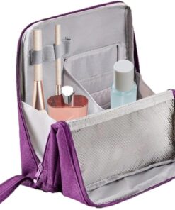 Trousse de Verticale Trousse De Toilette Capacité Résistant À l'eau | Organisateur De Pour Femmes Hommes Maison Bureau Professionnel Vacances Produits Capillaires