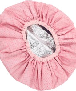 Healeved Bonnet Thermique Double Couche Taille Unique pour Soins Capillaires Imperméable Femme Cheveux Longs Vapeur Salon Spa