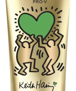 Pantene Pro-V x Keith Haring Art Collection Lisse & Soyeux Après-shampoing 3 Minute Miracle 220ml pour Cheveux Frisés et Secs, Aide à Lisser et Régénérer les Cheveux, À l'Acide Hyaluronique
