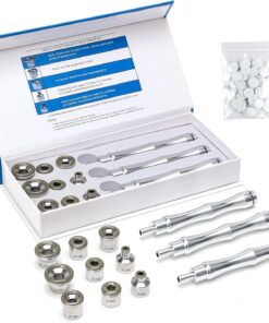 Lot de 9 embouts de microdermabrasion et 3 baguettes, têtes de rechange pour dermabrasion, accessoires de machine de microdermabrasion avec filtre en coton