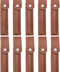 Gatuida 10pièces Étui de Rangement pour Pinces à Extensions de Cils Trousse Vide pour Outils de Beauté Pochette Similicuir pour Protection et Transport pour Professionnels et Amateurs