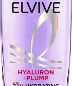 L'Oréal Paris Elvive Hyaluron Plump Shampooing hydratant pour cheveux déshydratés et secs infusés avec un complexe de soin à l'acide hyaluronique, sans paraben, 30 ml