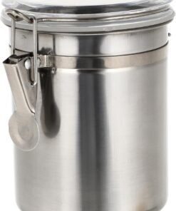 YARNOW Conteneur de Scellage Rangement D'outils en Acier Inoxydable Argenté, Pot Hermétique Réutilisable Boucle de Scellage de Tatouage au Salon la Maison
