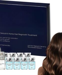 Kit de Repousse des Cheveux 8 Pièces Stimulateur De Racines | Solution de Soin Capillaire avec 2 Appareils à Microneedles Pour Croissance Densité Folliculaire Épaississement Soins