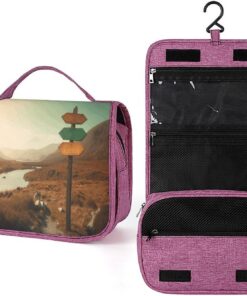 Trousse de toilette pour hommes et femmes, trousse de maquillage portable avec crochet de suspension, trousse de maquillage pour accessoires, shampooing, conteneur pleine grandeur, articles