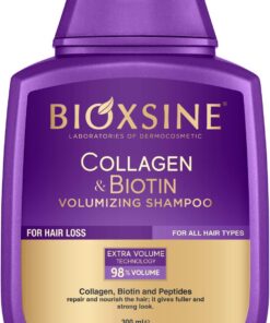 Bioxsine Shampooing Volume Colagen & Biotine 300 ml pour tous types de cheveux