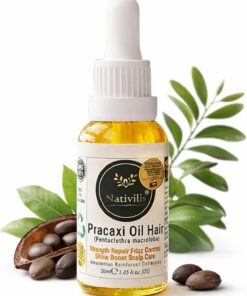 Pracaxi Huile 100% Pure - Forêt d'Amazonie Huile Cheveux & Cuir Chevelu (30ml) - Anti-Frizz, Hydratation Profonde & Brillance - Soin Cheveux Naturel