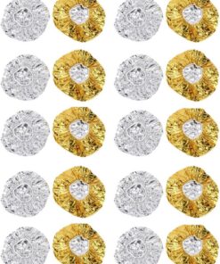 Lot de 20 Bonnets Aluminium pour Soin Capillaire Chauffant, Absorption des Nutriments et Rétention de Chaleur, pour Profond des Cheveux