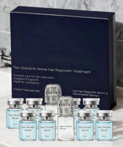 Kit de repousse des cheveux – Soin du cuir chevelu | 8 pièces stimulateur de racines nourrissant, comprend 2 appareils à micro-aiguilles, renouvellement de la croissance des cheveux, solution