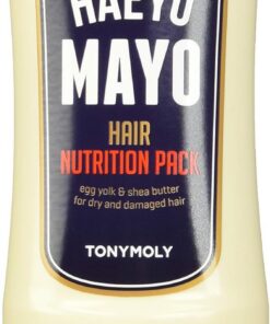 Tony Moly - Haeyo Mayo Hair Nutrition Pack - Pack pour cheveux secs - Conditionneur pour les cheveux au Egg Yolk & Shea Butter - Soin quotidien pour les cheveux c