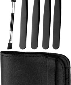 Kit de pincettes Avec Étui Et Outils De Toilettage Pointus | Kit de 5 pinces à épiler pour poils incarnés Pour le visage, échardes, poils incarnés, cils, , et salon