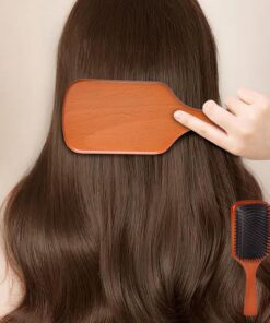 Brosse à cheveux Paddle Masseur de cuir chevelu Brosse démêlante antistatique pour soins capillaires et relaxation du cuir chevelu