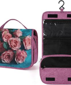 Trousse de toilette romantique pour homme et femme, crochet de suspension portable, trousse de maquillage, trousse de maquillage pour accessoires, shampooing, conteneur pleine grandeur