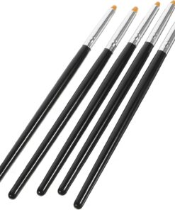 YARNOW Lot de 5 Pinceaux pour Rehaussement de Cils Noirs, Légers en Bois et Fibre, Brosse pour Appliquer Lors du Lash Lifting Couleur Aléatoire