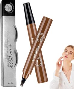 Crayon Sourcil 2 Pièces Crayon Sourcils Imperméable | Outil de Teinte Longue Durée Imperméable et Précis pour Naturel Femmes Filles Utilisation en Maison