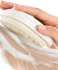 Silicone Body Scrubber, Soap Dispensing Brush, Back Bath | Body Bathing Scrubber for Women Family Bathroom Toilet Home Apartment College Dorm Farmhouse Travel