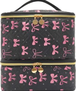 Trousse de beauté spacieuse avec 30 sections exactes et tissu polyester robuste pour technicien Unguis