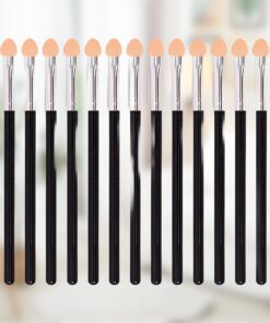 Lot de 15 pinceaux de maquillage professionnels pour femme avec applicateur double face et éponge pour fard à paupières