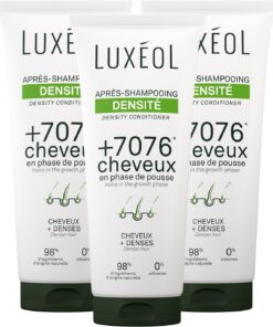 LUXEOL - Après-Shampooing Densité - +7076 Cheveux En Phase De Pousse* - Augmente La Densité Capillaire - 98% D'Ingrédients D'Origine Naturelle - Sans Silicones - Fabriqué en France - 200 ml