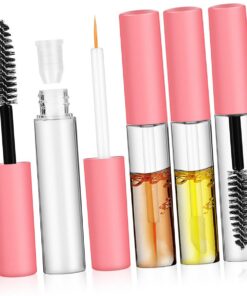 VICASKY Lot de 6 Tubes de Mascara Vides avec Applicateur, Flacons Rechargeables Transparents, 6 Pcs, pour Maquillage Femme, Voyages et Usage Quotidien