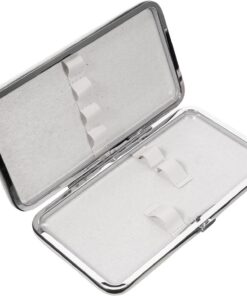 STOBAZA Organisateur Élégant pour Pinces à Épiler et Outils de Maquillage, Étui Portable en PU Compartiments Multiples, pour Salon et Usage Domestique