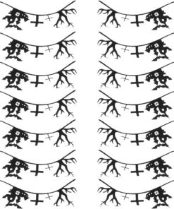 ULTECHNOVO 7 Paires Faux Cils D'halloween pour Femmes en Fibre Noire Design Unique et Application Facile, pour Maquillage de Festival et Performances sur Scène