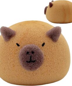 Capybara Bath Sponge - Body Scrubber, Cute Shower Cleaning Tool | Capybara Body Sponge - Soft Wash Accessory for Gentle Skin Care | Foam Material Bathing Aid for Home Shower Routine