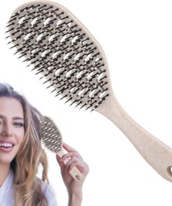 Brosse à cheveux pour femme Coiffage, Toilettage, Peigne, Démêloir, | Brosse Paddle Massante et Démêlante Pour Maison Vacances Hôtel Dortoir Vie Quotidienne Soins Capillaires