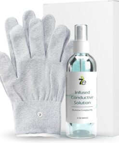 MyoLift Gants conducteurs + gel conducteur infusé – Accessoires d'appareil à micro-courant pour une conductivité lisse, un confort de la peau et une hydratation – Compatible avec MyoLift Mini et